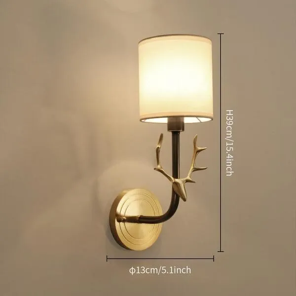 Hertenkop Wandlamp