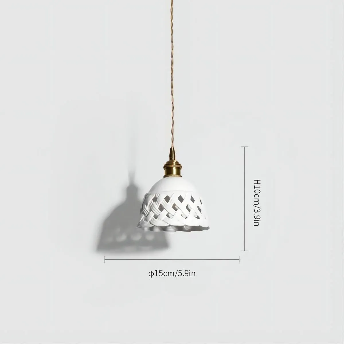 Moderne Witte Keramische Hanglamp voor de Woonkamer HL45