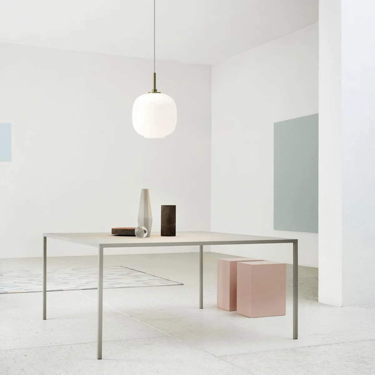 Moderne Opal Glass Orb Hanglamp HL276