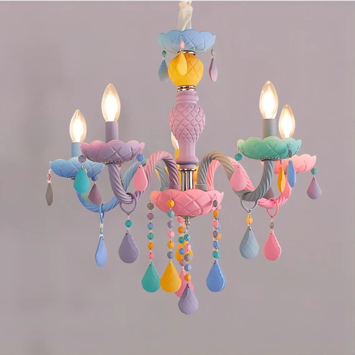 Macaron Kroonluchter Voor de Babykamer