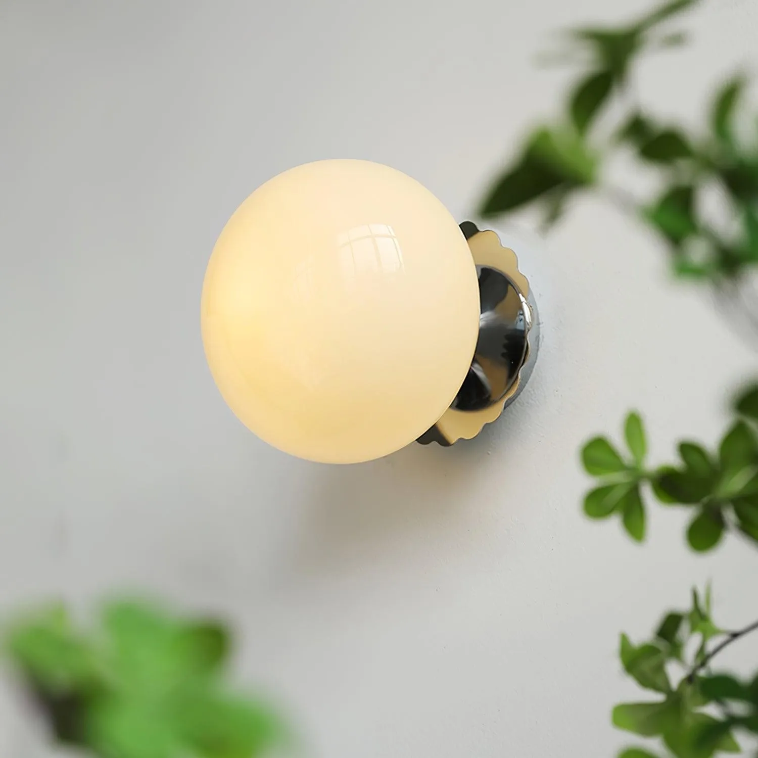 Middeleeuwse Bauhaus Glazen Bal Wandlamp HL290