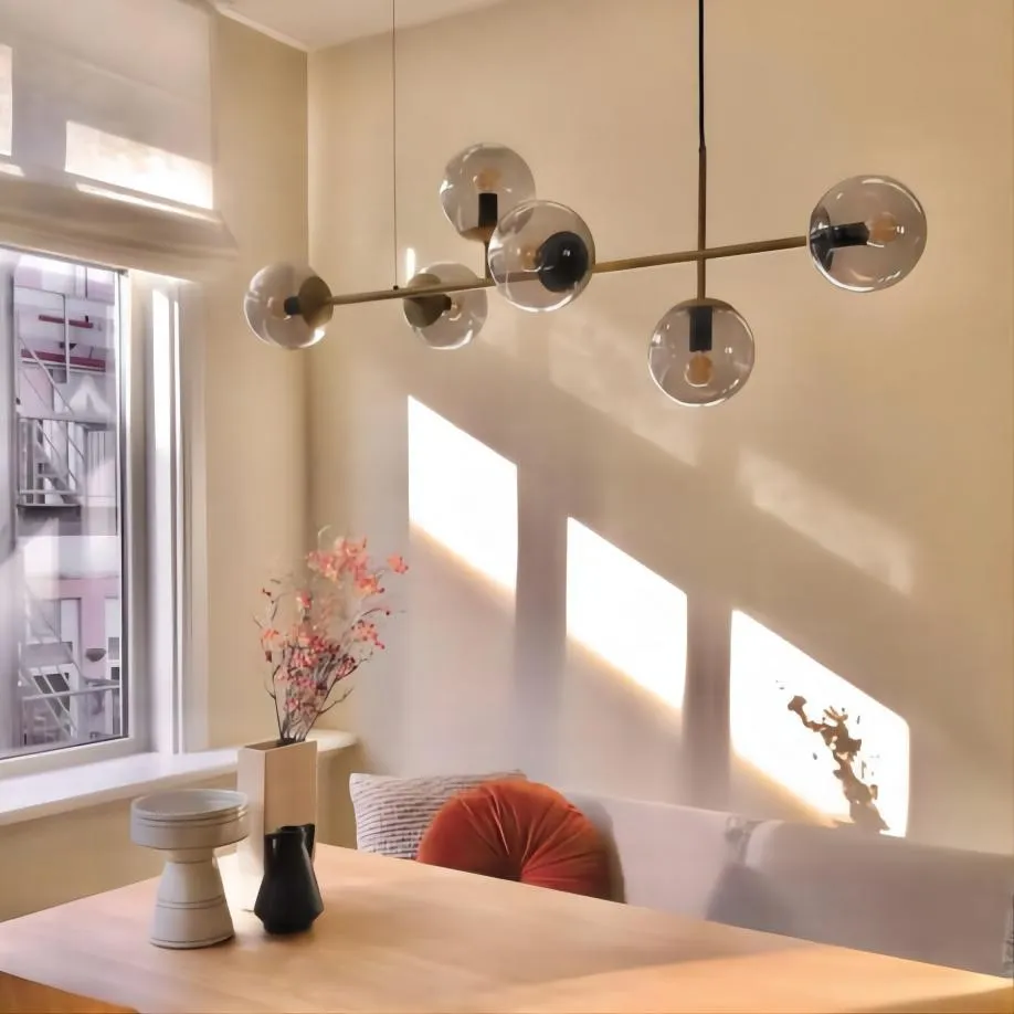 Orb moderne glazen bol hanglamp voor woonkamer