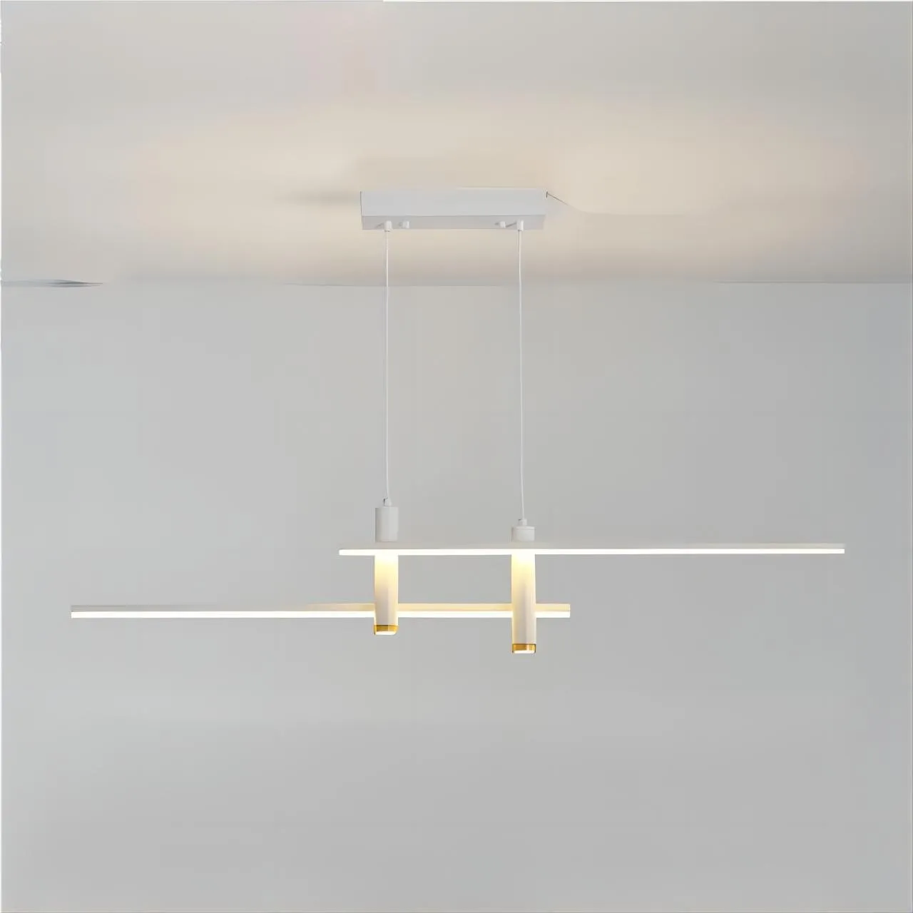 Moderne meerlaagse lineaire dimbare hanglamp HL150
