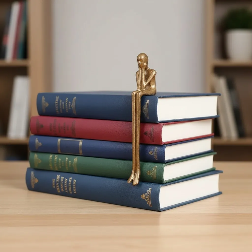 Floxo Lazy Dog en Abstracte Scandinavische Mensenfiguur Minimalistische Sculptuur voor Moderne Planken en Bureaus HL2521