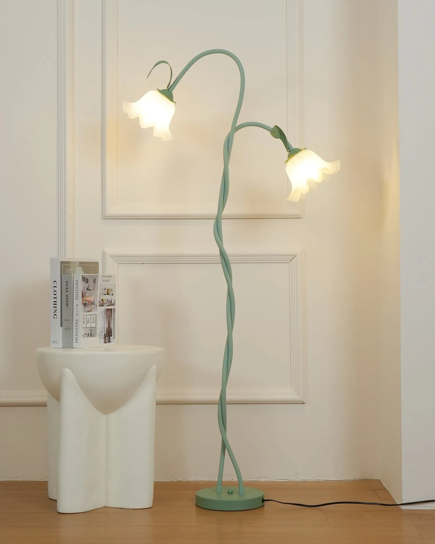 Creatieve multi-kops wikkelbloemvormige vloerlamp HL403