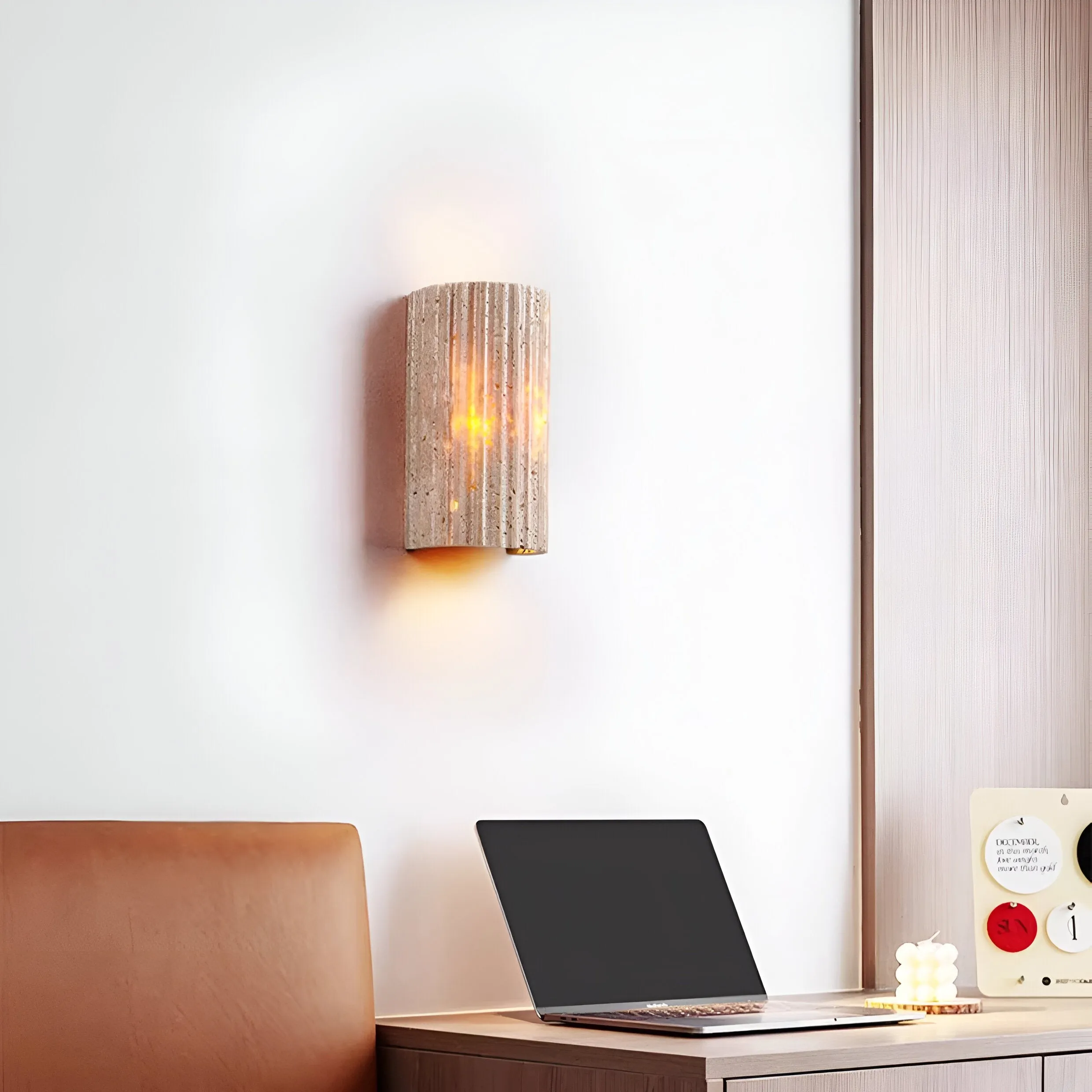 Solaro Travertine Tuin Buiten Wandlamp HL1282