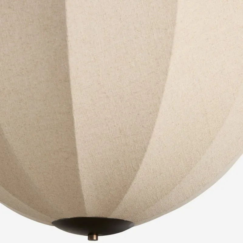 Lumarys hanglamp / plafondlamp - Botanisch geïnspireerde linnen kap voor eetkamer of woonkamer HL1879