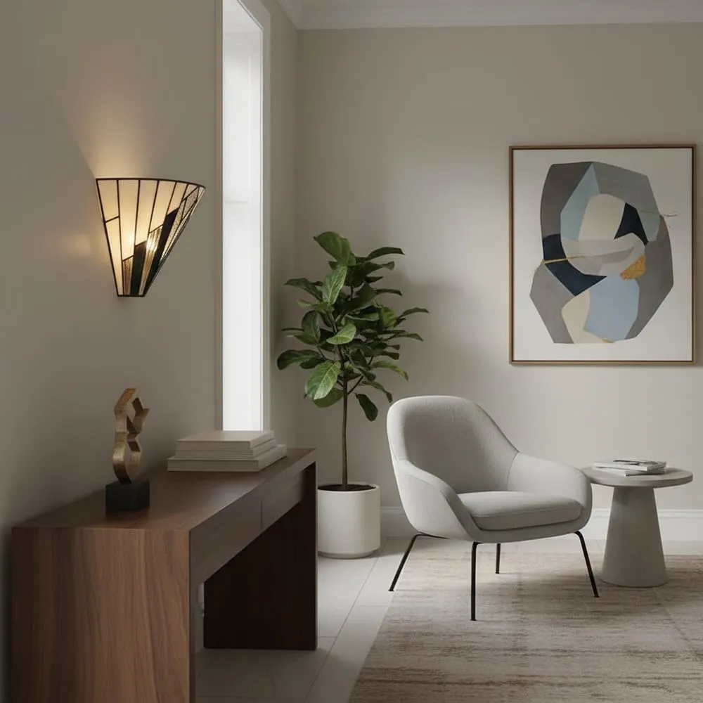Astolyn Tiffany Artistieke Glazen Design Wandlamp - Hallway Radiance HL1827