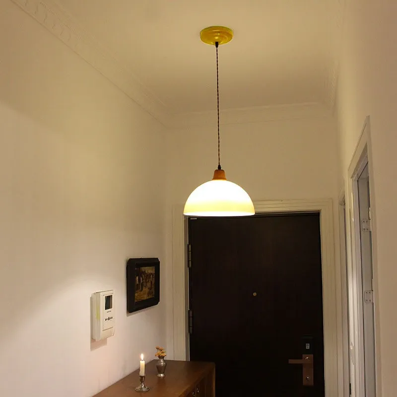 Vintage Komvormige Glazen Bauhaus Hanglamp Voor Eetkamer HL14