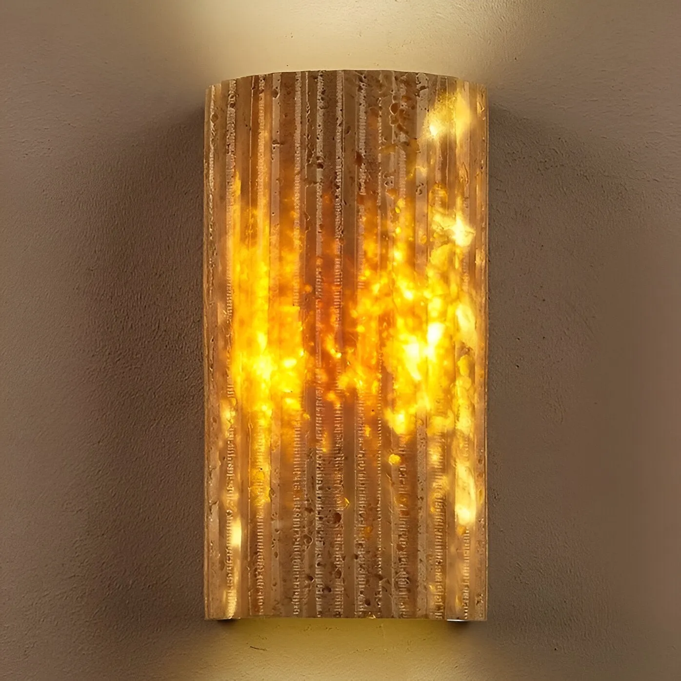 Solaro Travertine Tuin Buiten Wandlamp HL1282