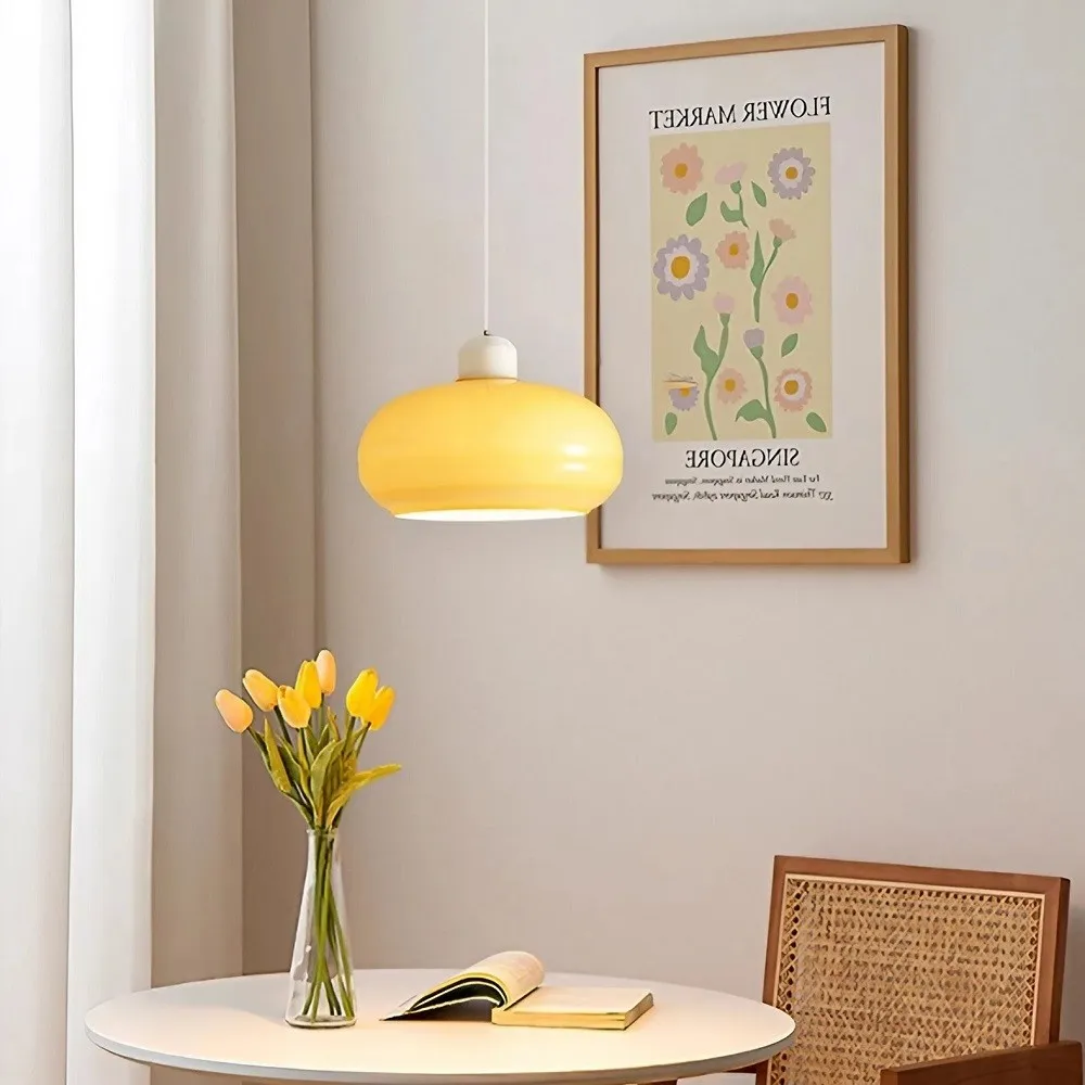 Minimalistische Scandinavische glazen hanglamp HL142