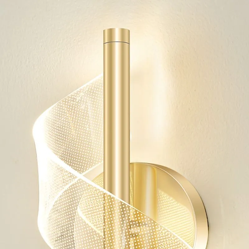 Gedraaide Acryl Stream Design wandlamp HL118