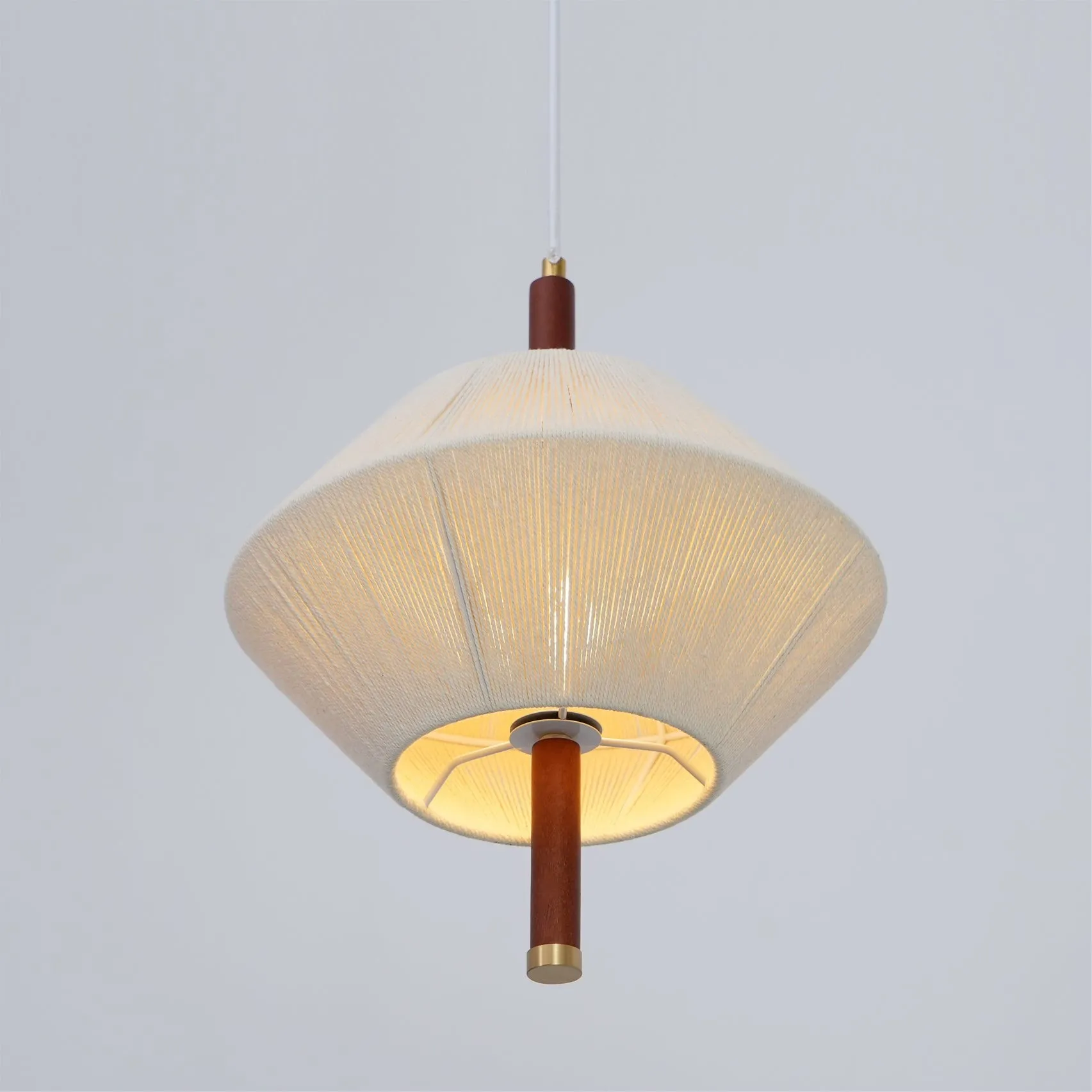 Japanse Wabi-Sabi-stijl geweven stoffen hanglamp HL880