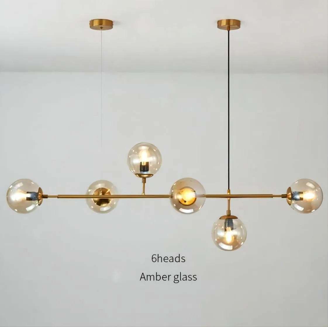Orb moderne glazen bol hanglamp voor woonkamer