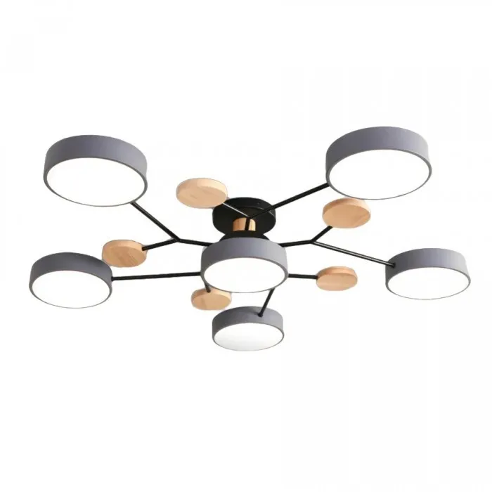 Nordic Vertakte Schijf LED Warm Witte Plafondlamp HL314