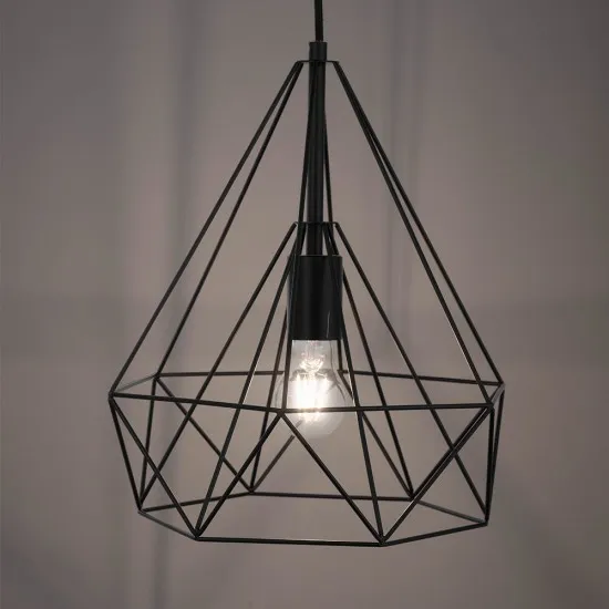 Zwarte Draad Hanglamp