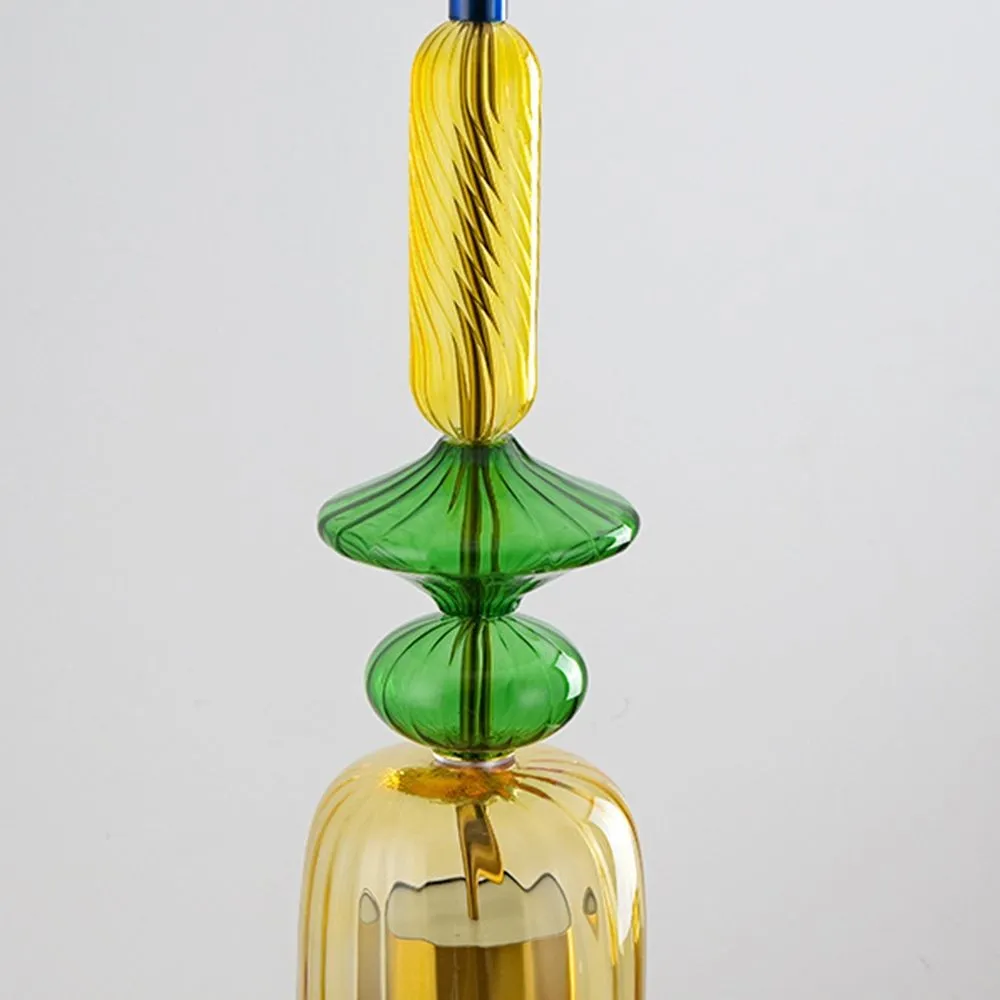 Scandinavische Macaron glas-in-lood design hanglamp HL213