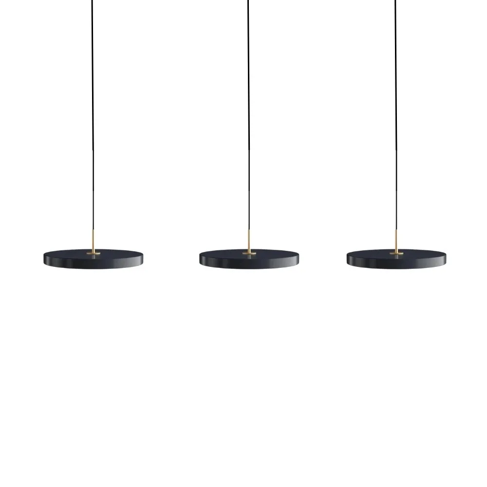 Schijfvormige Moderne Hanglamp - Zwart Wit LED Ontwerp HL1051