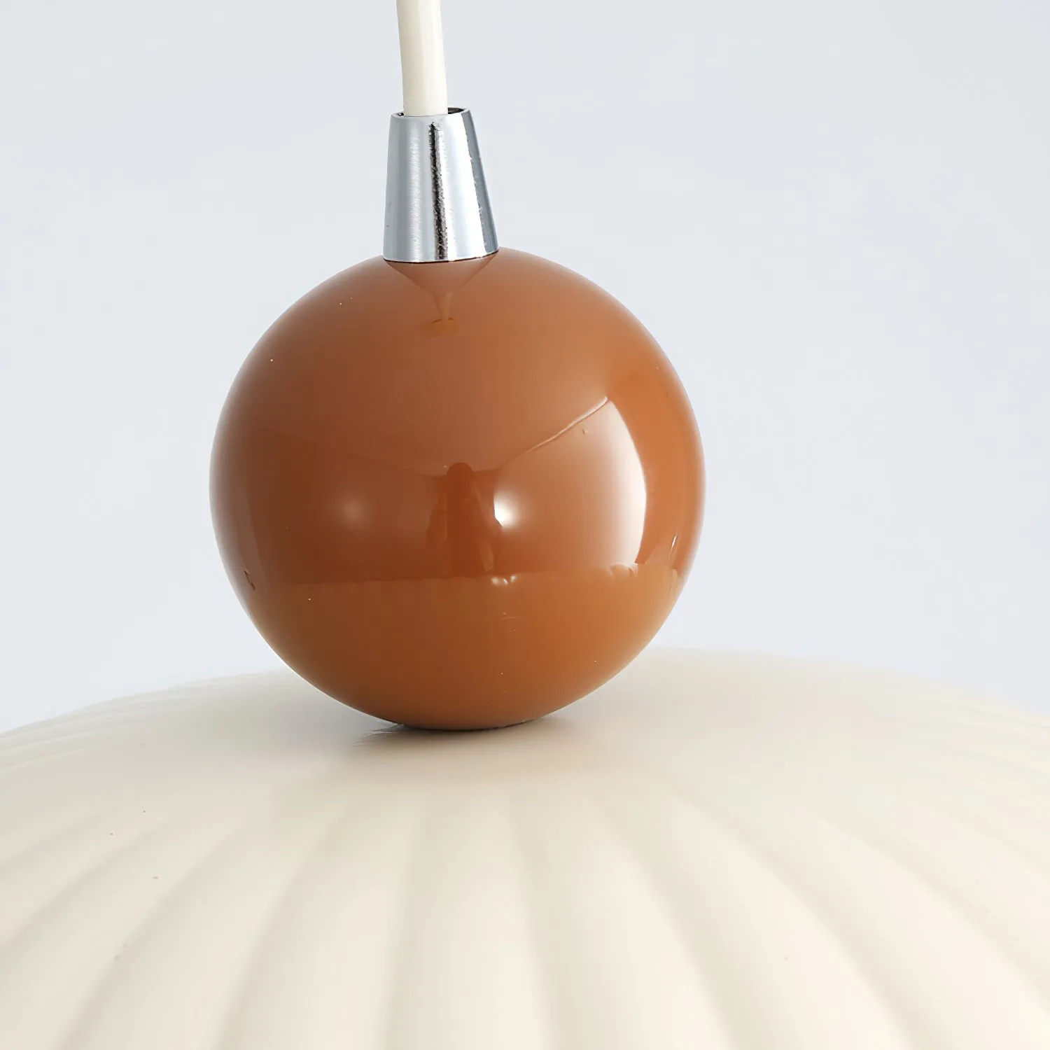Creatieve bolvormige strohoed verticale lijn hanglamp HL350