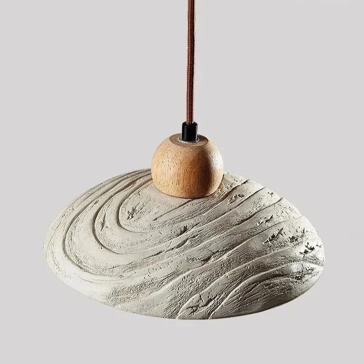 Wabi-sabi stijl travertijn cement hanglamp HL3484