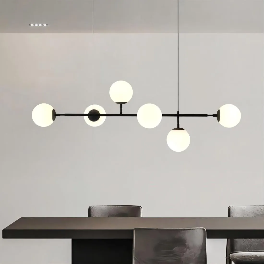 Orb moderne glazen bol hanglamp voor woonkamer