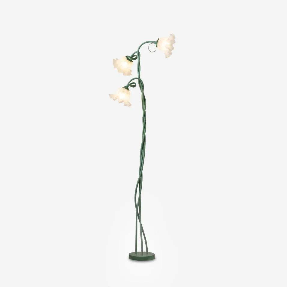 Creatieve multi-kops wikkelbloemvormige vloerlamp HL403