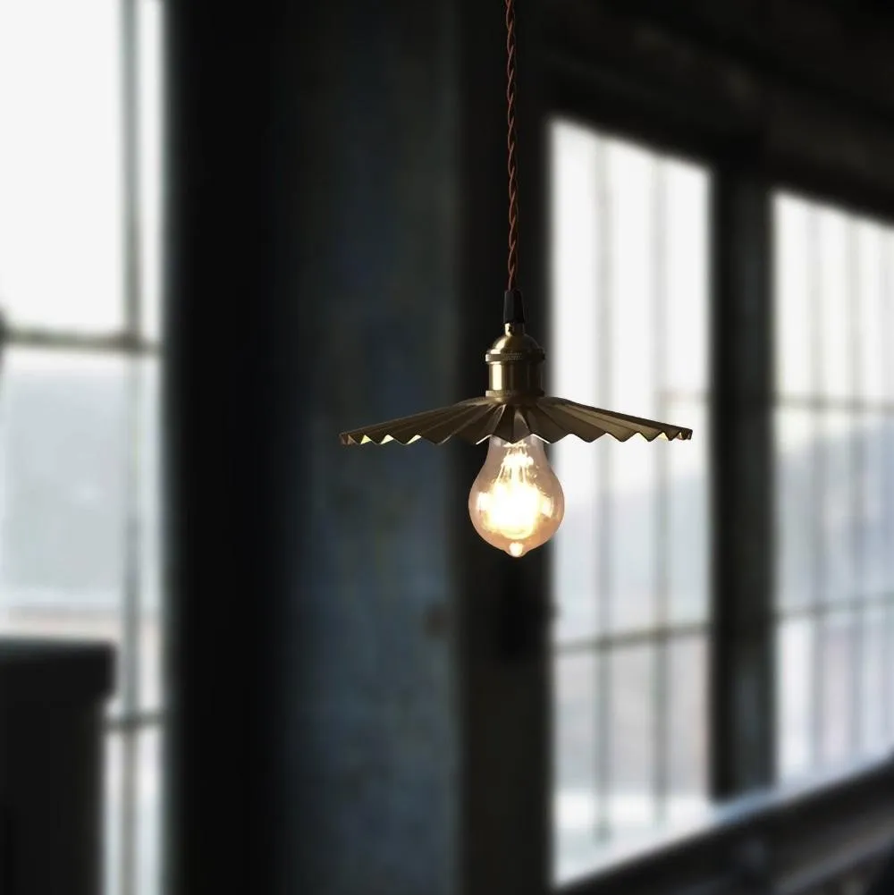 Koperen paraplu hanglamp