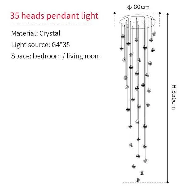 Kristallen Bal Kroonluchter HL35