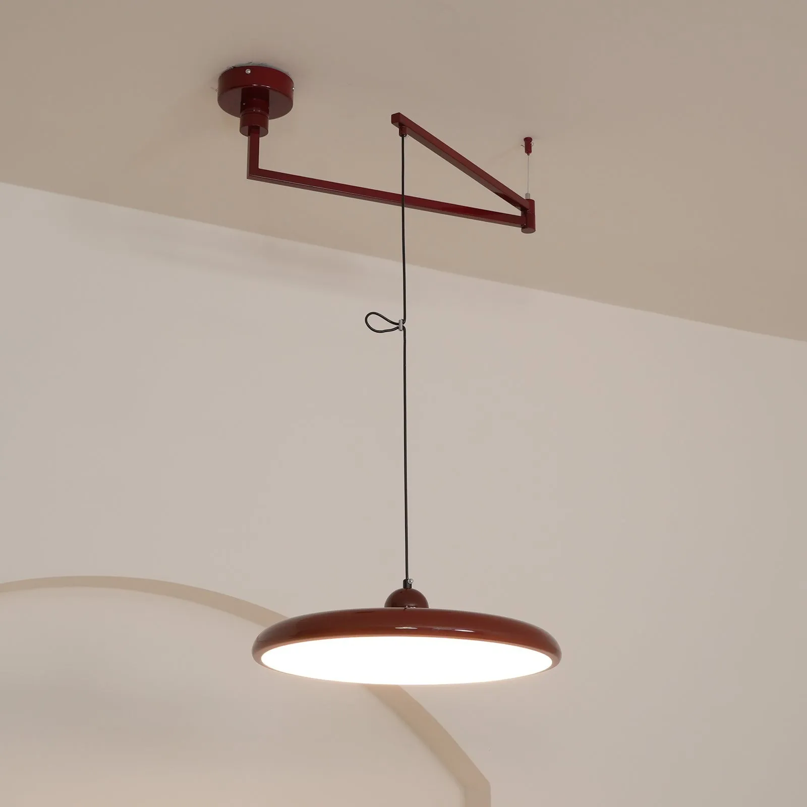 Eenvoudige moderne verstelbare hanglamp met zwenkarm HL885