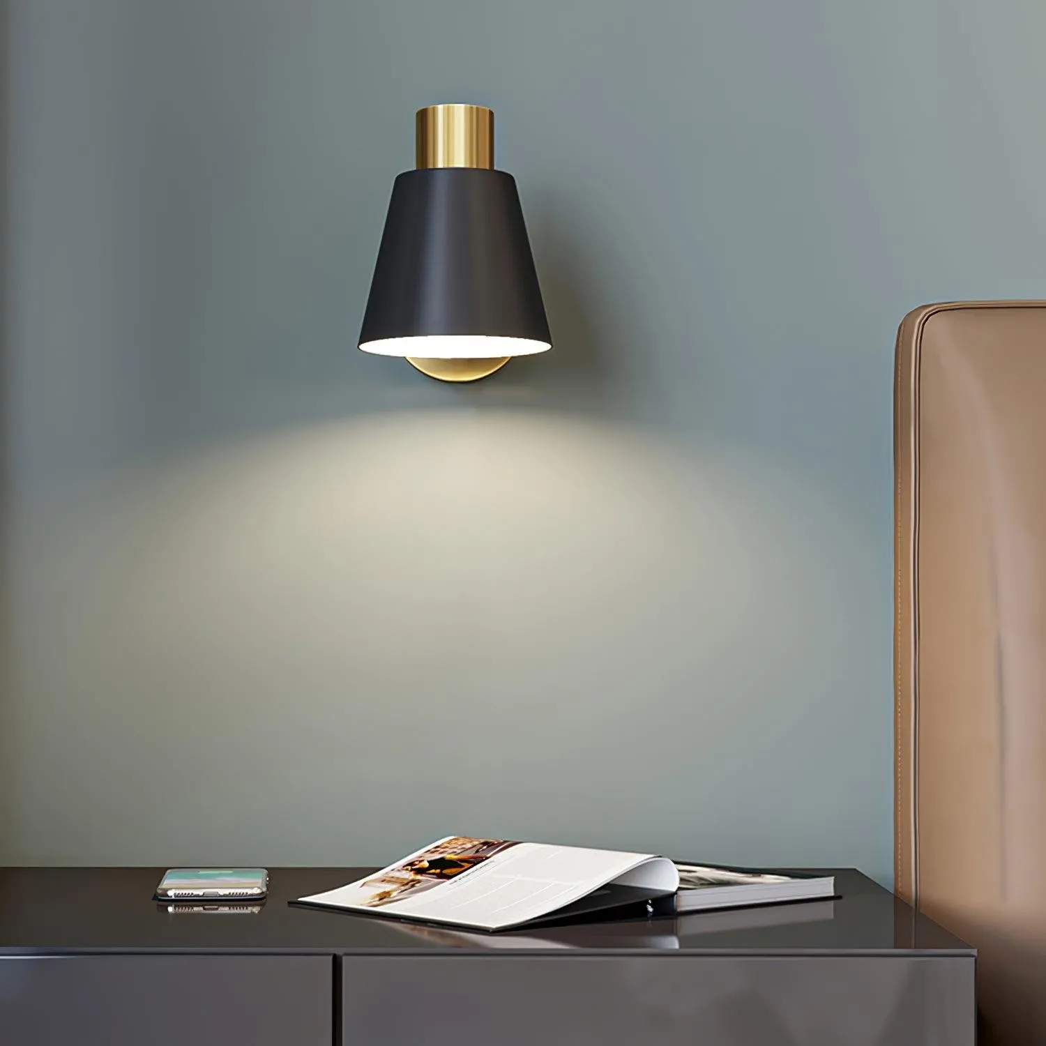 Verstelbare wandlamp met arm HL2926