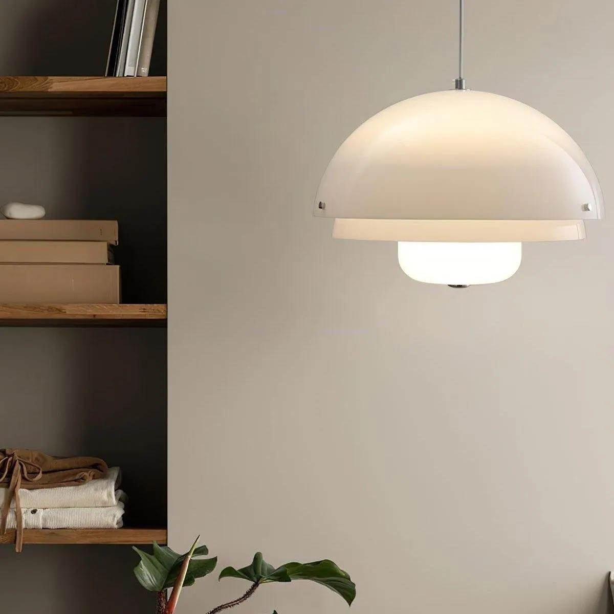 Moderne Melk Witte Multilagen Sferische Hanglamp HL309