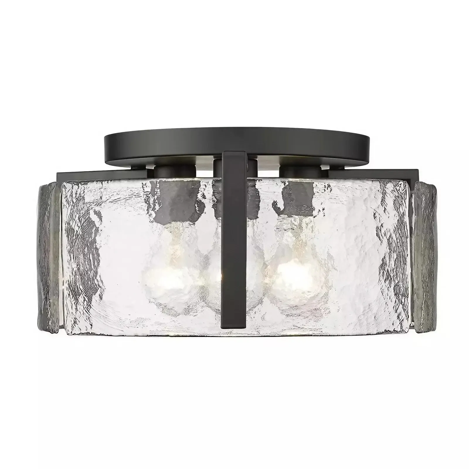 Moderne Inbouwplafondlamp Met Glazen Trommel HL267