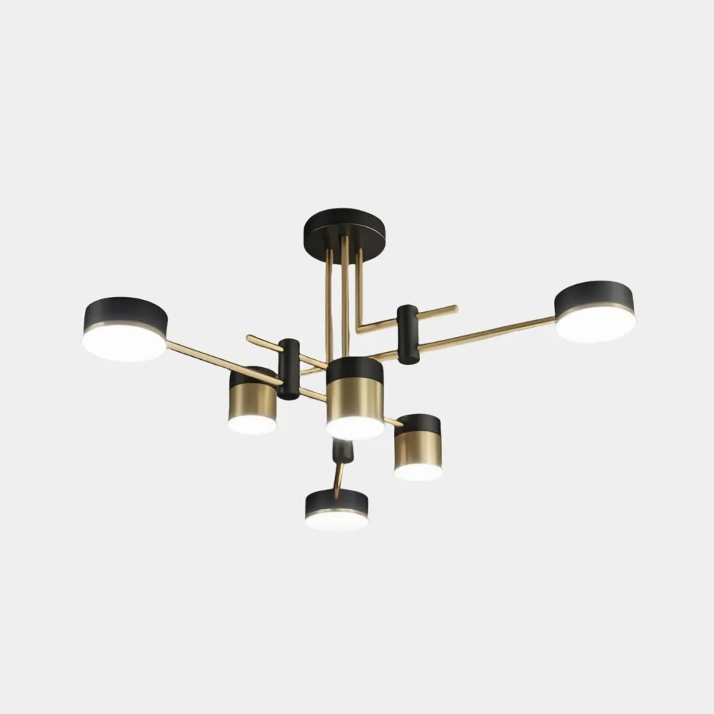 Luxe Spider Sputnik Design Metalen Schijf Plafondlamp HL1090