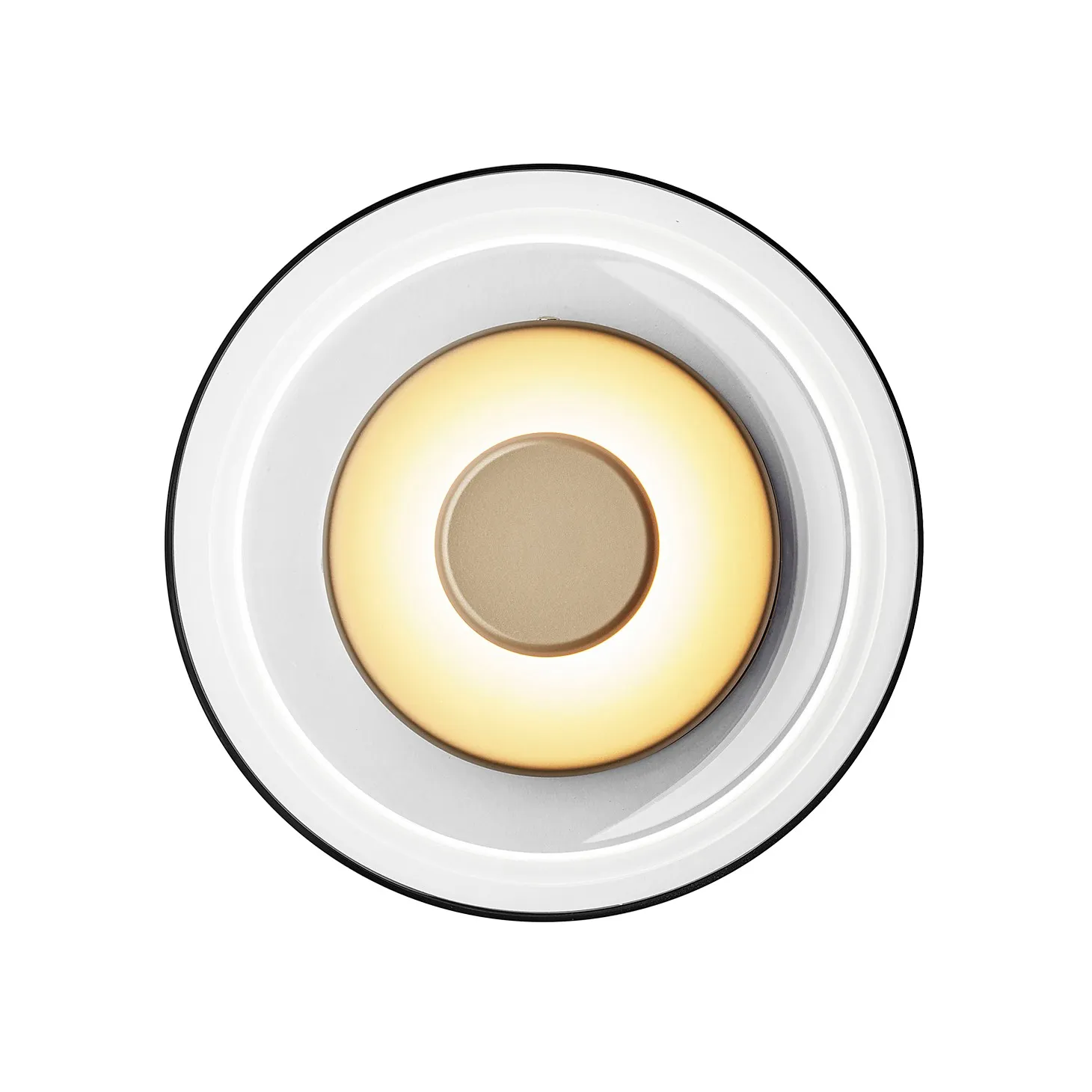 Goud LED Blossi Wandlamp Rond Glas