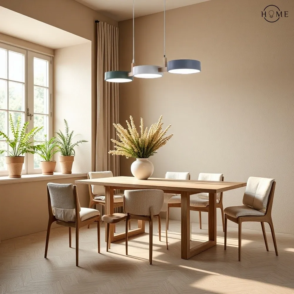 Nordic Modern Eenvoudige Macaron 3 Kops Hanglamp HL683