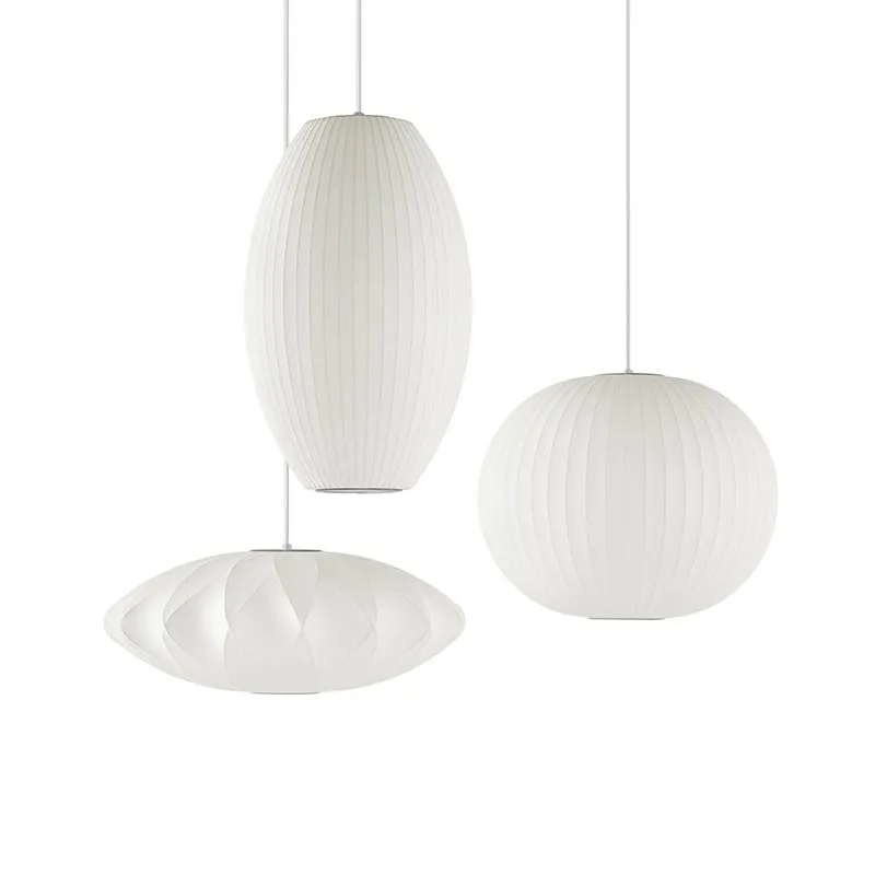 Saucer Zijde Bubble Hanglamp Woonkamer