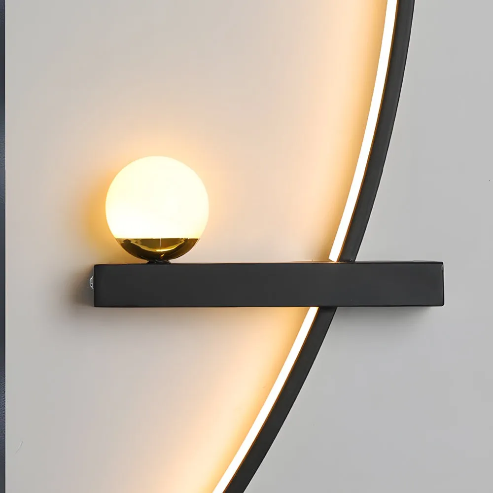21'' gebogen strip 3-staps dimbare LED-wandlamp HL1000