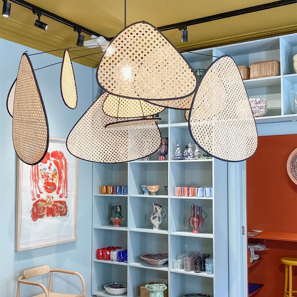 Natuurlijk Rotan Hanglamp Screen Cannage