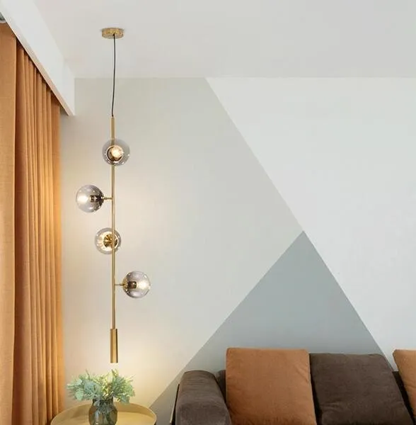 Orb moderne glazen bol hanglamp voor woonkamer