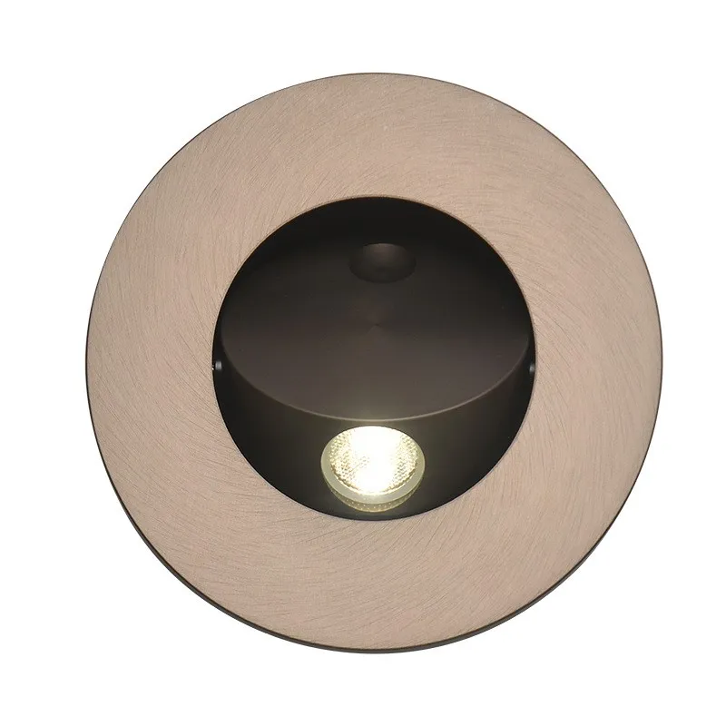 Draaibare inbouw led leeslamp voor naast het bed HL149