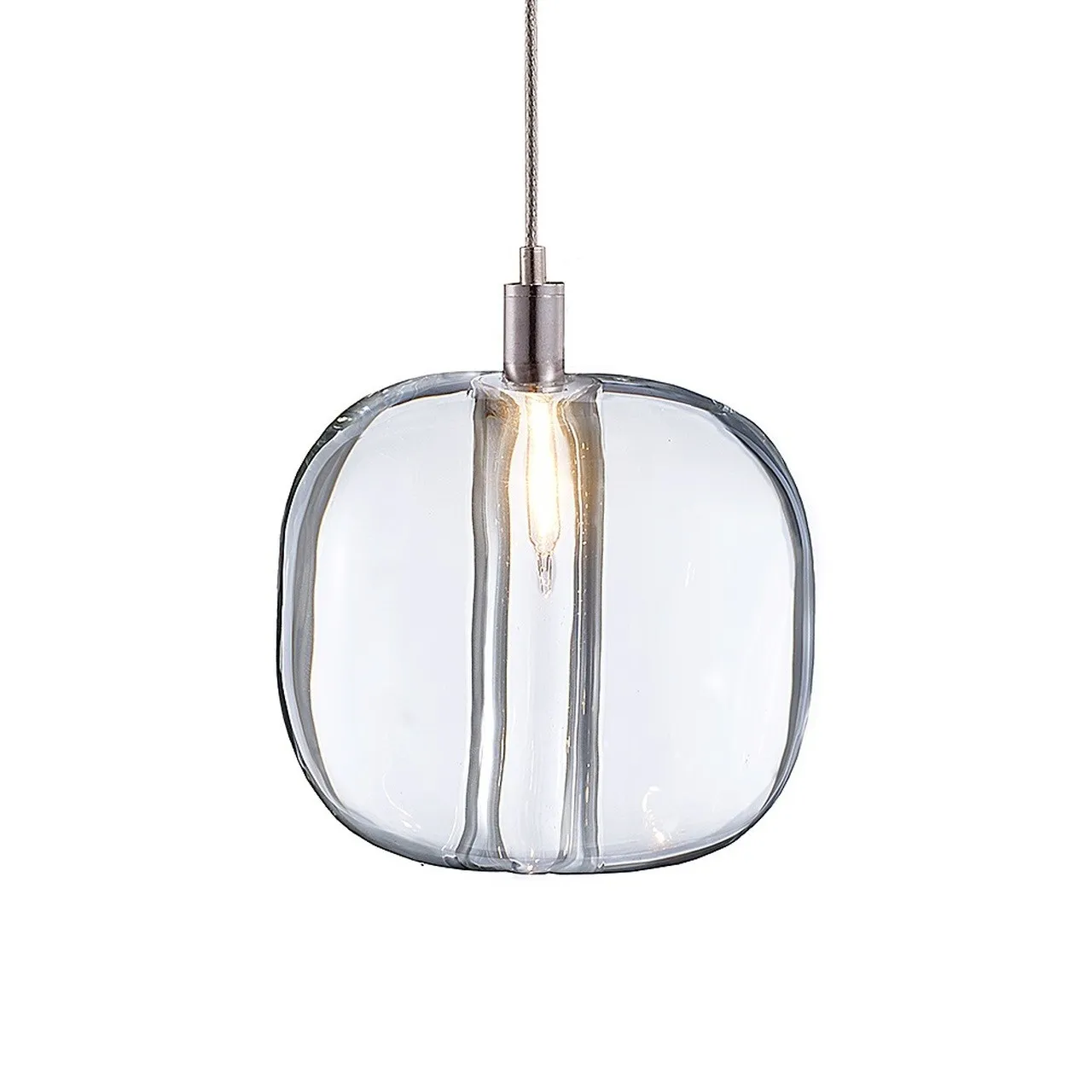 Cubie kroonluchter rookglas bol hanglamp voor kookeiland