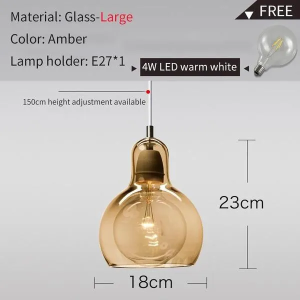 Mega Bulb Retro Glazen Hanglamp