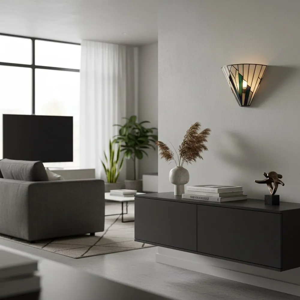 Astolyn Tiffany Artistieke Glazen Design Wandlamp - Hallway Radiance HL1827
