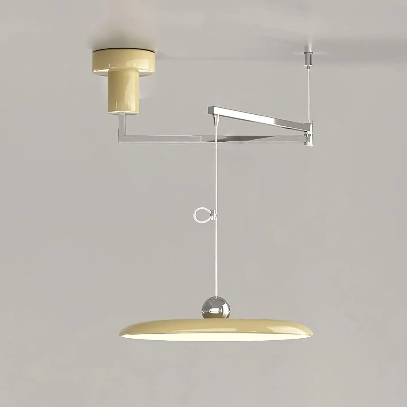 Eenvoudige moderne verstelbare hanglamp met zwenkarm HL885