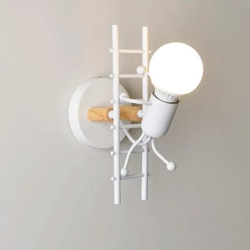 Modern Art Creative Iron Humanoid decoratieve wandlamp HL23