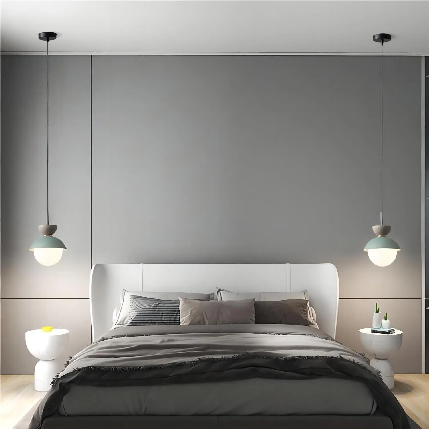 Noordse Aluminium Macaroon Bal Vorm Slaapkamer Hanglamp HL87