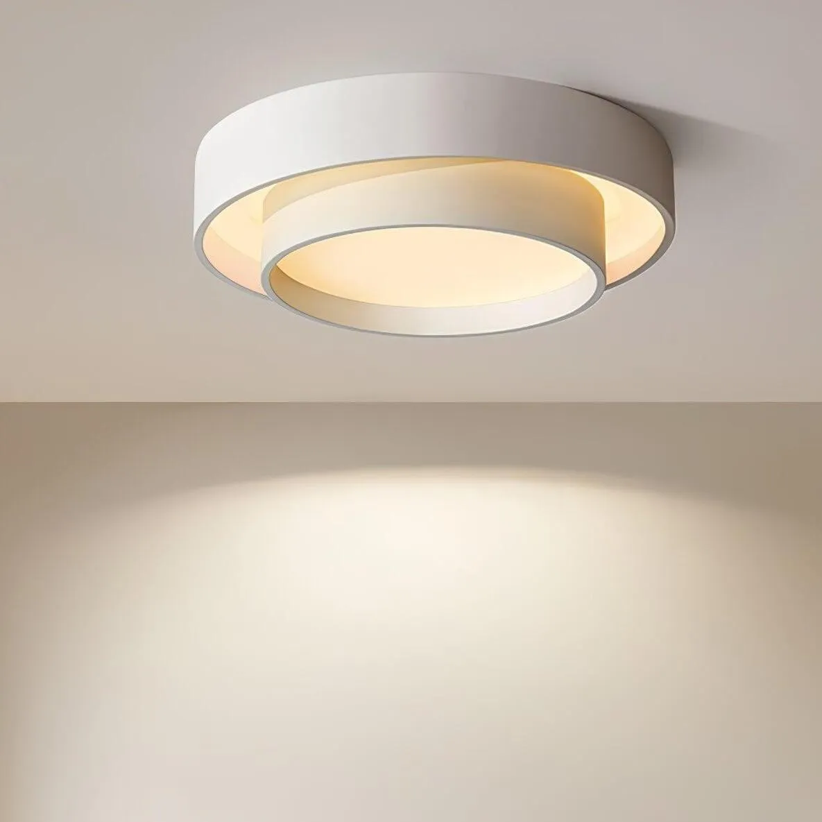 Dubbele ronde schijf Melody plafondlamp HL165