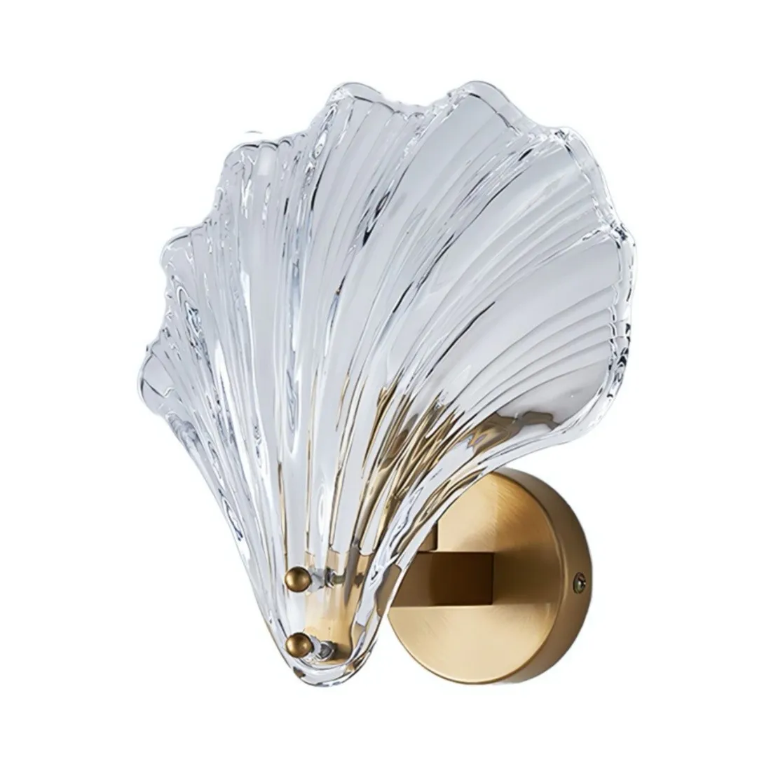 Moderne glazen design wandlamp in schelpvorm HL61