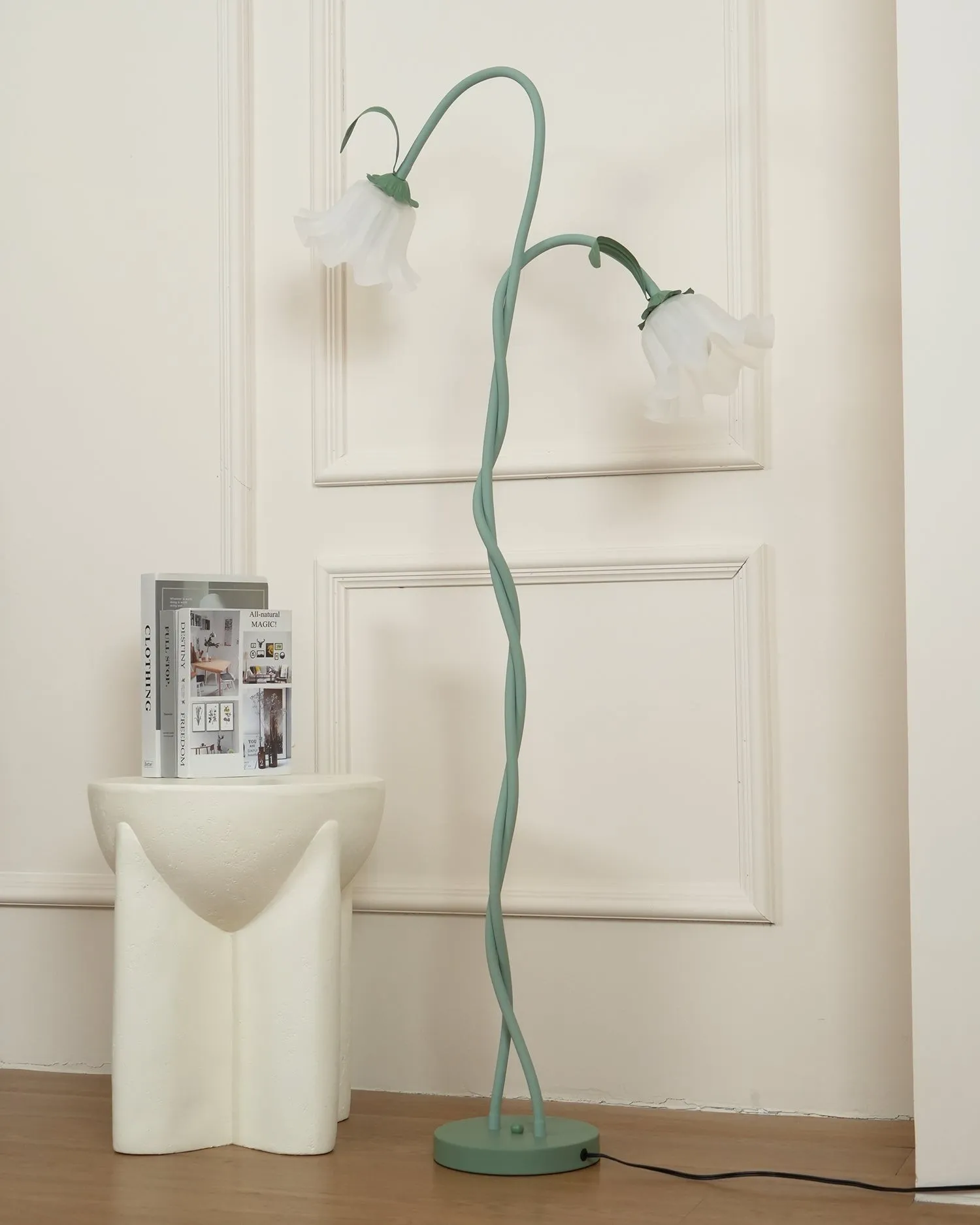 Creatieve multi-kops wikkelbloemvormige vloerlamp HL403