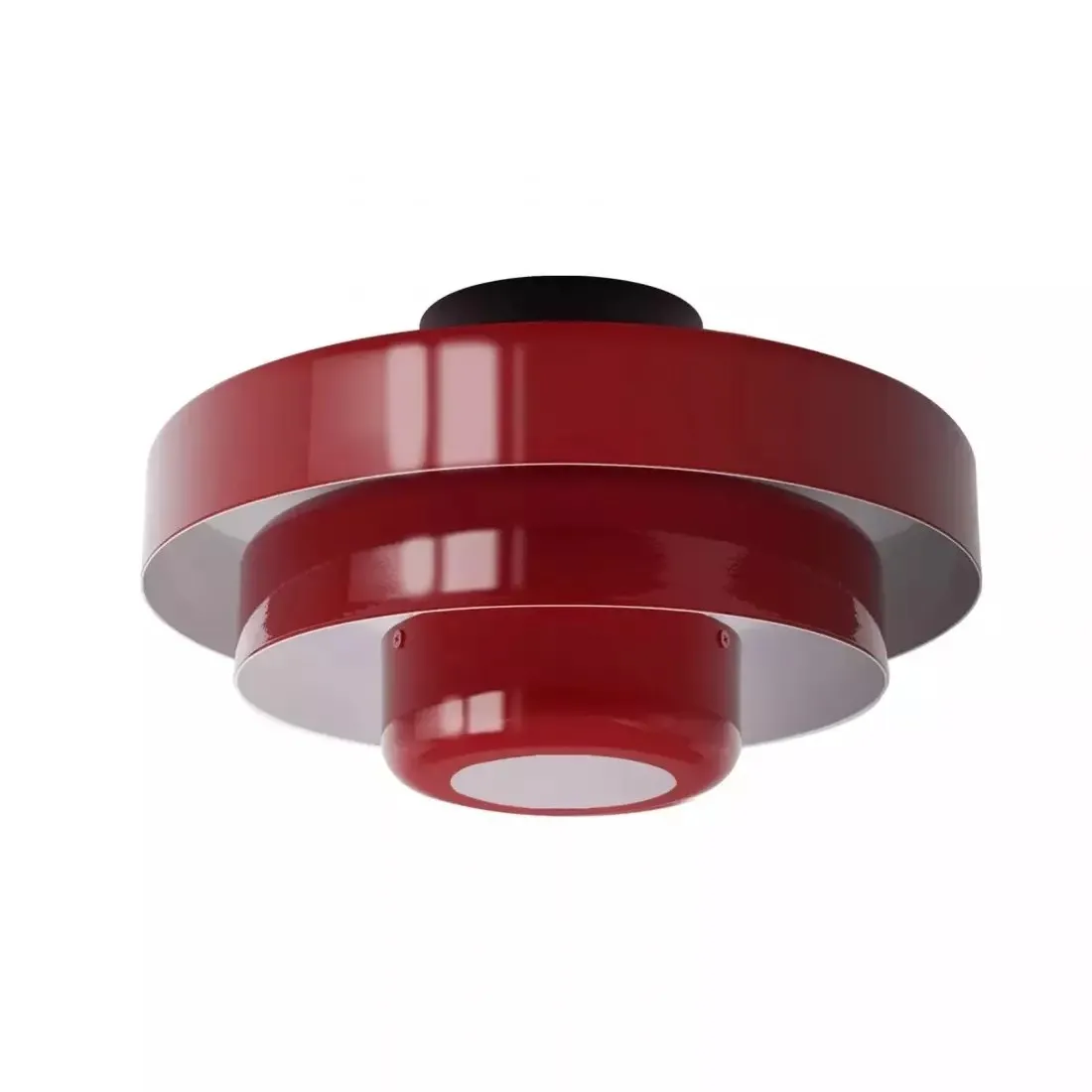 Veleora Bauhaus Drielaagse Plafondlamp - Kleurrijke Metalen Schijflamp HL1843